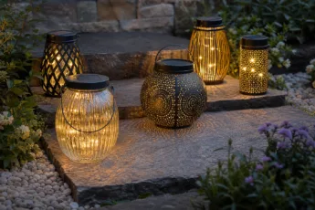Solarlampen für Gartenfeste und Abende