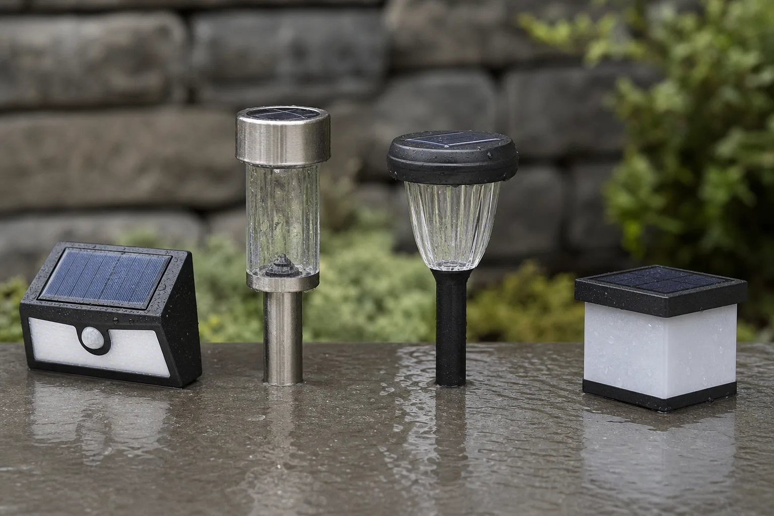 Wetterfeste Solarlampe kaufen: Schutzart und Material im Vergleich